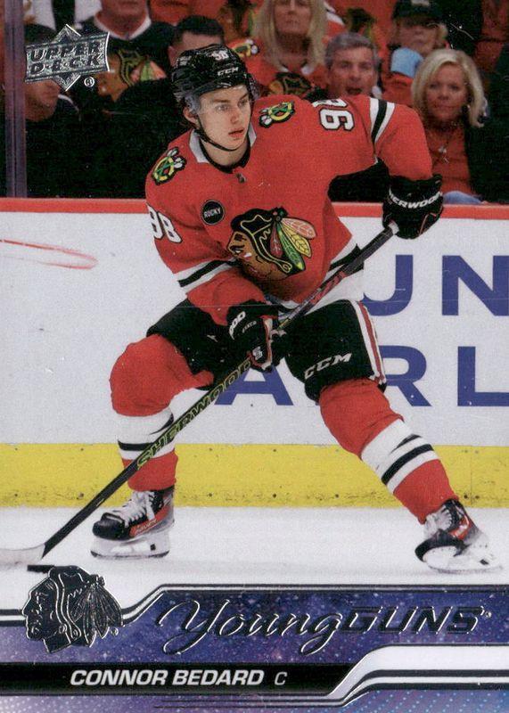2023–24 Upper Deck Series 2 Connor Bedard #451 Young Guns — exact base card front