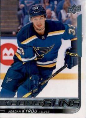 2018–19 Upper Deck Series 1 Jordan Kyrou #241 Young Guns — exact base card front