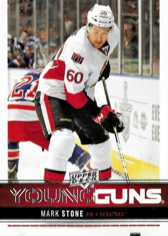 2012&ndash;13 Upper Deck Series 1 Mark Stone #239 Young Guns — exact base card front