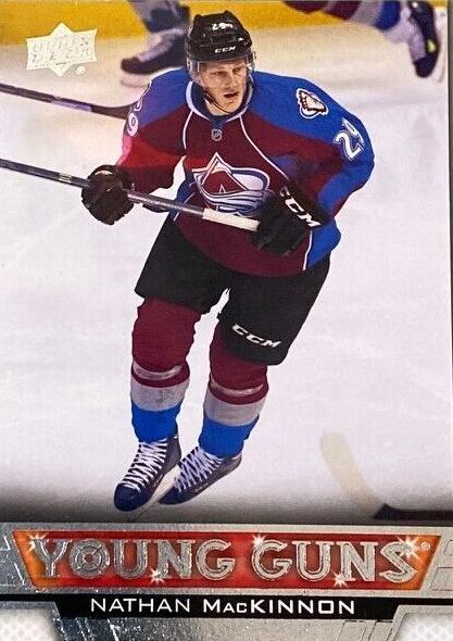 2013–14 Upper Deck Series 1 Nathan MacKinnon #238 Young Guns — exact card front