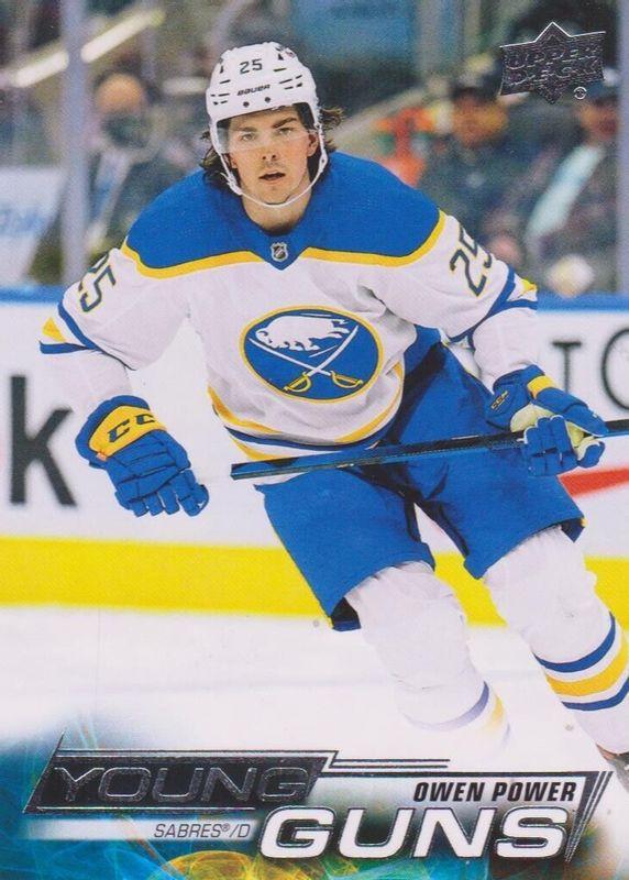 2022&ndash;23 Upper Deck Series 1 Owen Power #228 Young Guns — exact base card front
